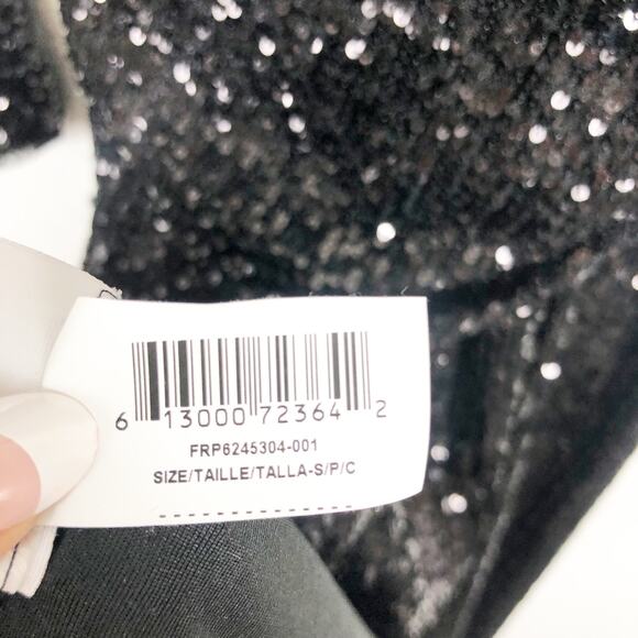 BCBGMAXAZRIA One-Sleeve Sequin Gown Size Small Sparkle Event Cocktail Wedding - Picture 6 of 15